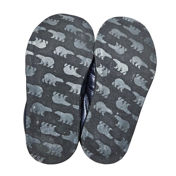 Sorel Womens Puffer Slip-On Slippers Navy Black Sherpa Lined US 8 EU 39 Gorpcore - Picture 6 of 10